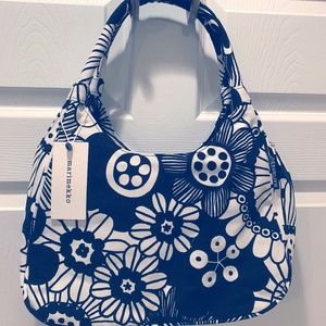 Marimekko Black & White Flower Should/Hand Bag